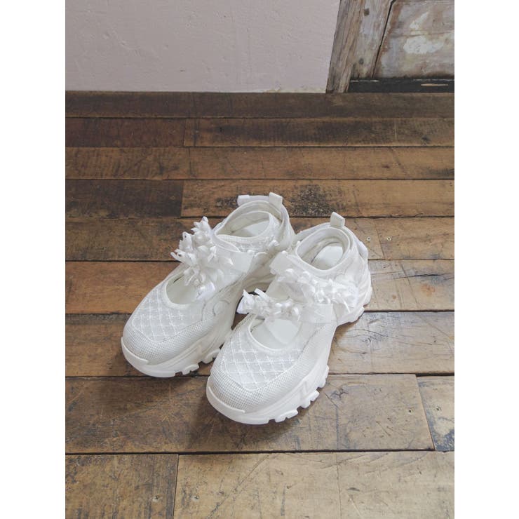 ribbonシアーベルクロスニーカー | merry jenny | 詳細画像32 