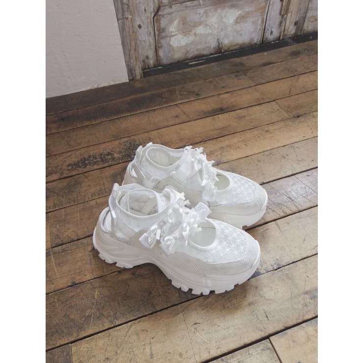 ribbonシアーベルクロスニーカー | merry jenny | 詳細画像33 