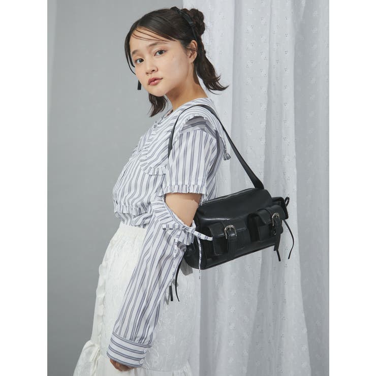リボンポケットショルダーbag[品番：MKSW0059577]｜merry jenny