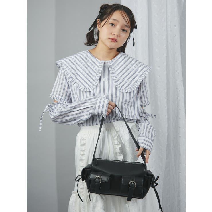 メリージェニー merry jenny リボンポケットショルダーbag