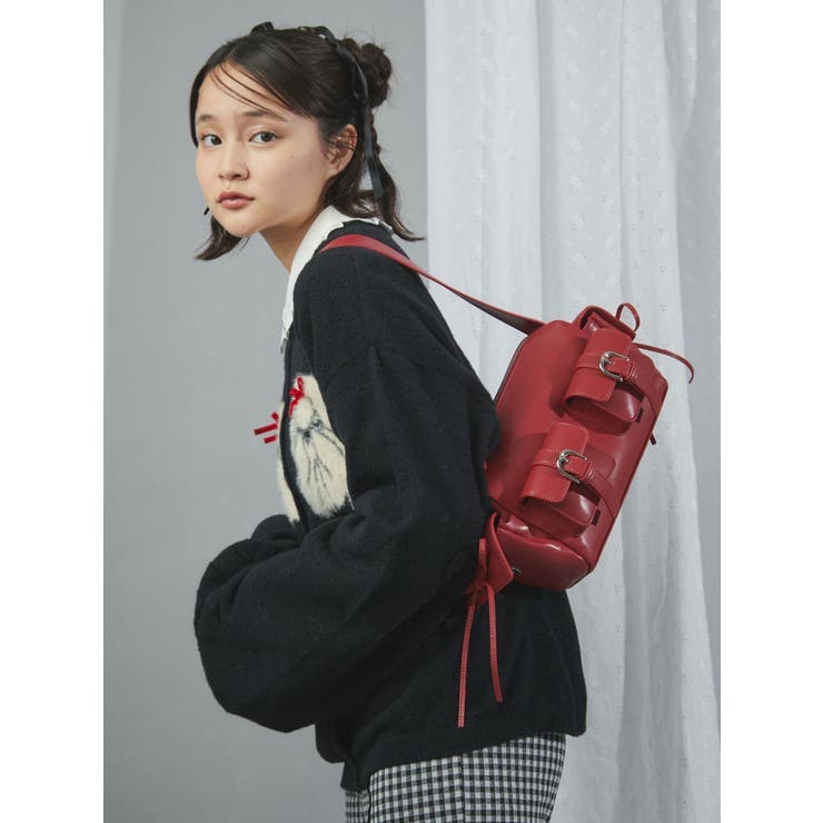 リボンポケットショルダーbag[品番：MKSW0059577]｜merry jenny