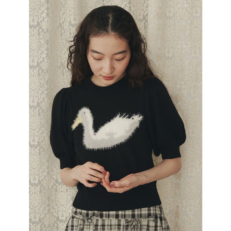 あひるジャカードニットtops | merry jenny | 詳細画像13 