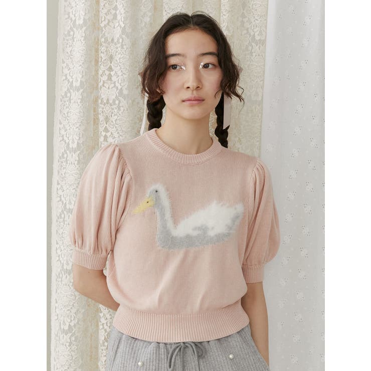 あひるジャカードニットtops | merry jenny | 詳細画像17 