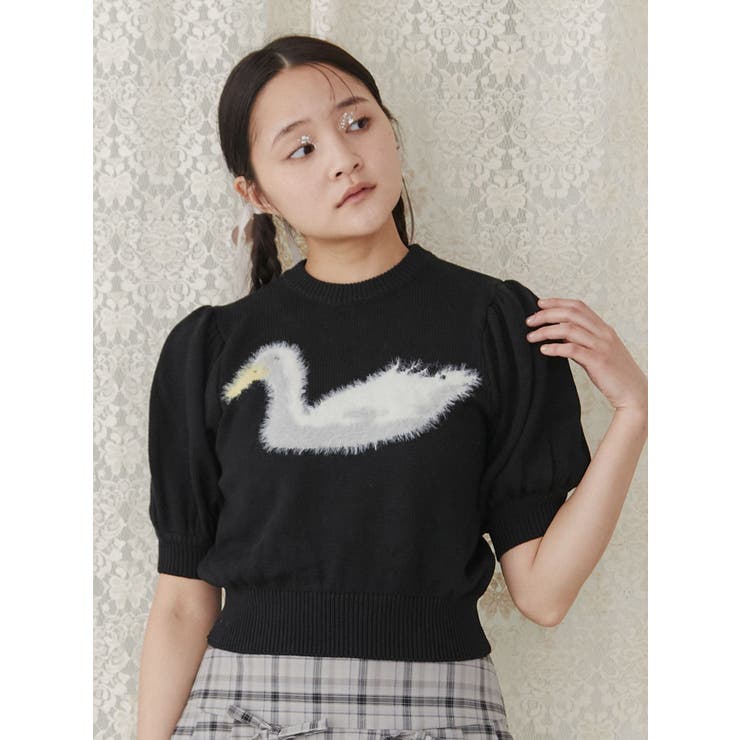 あひるジャカードニットtops | merry jenny | 詳細画像25 
