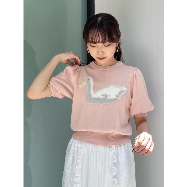 あひるジャカードニットtops | merry jenny | 詳細画像9 