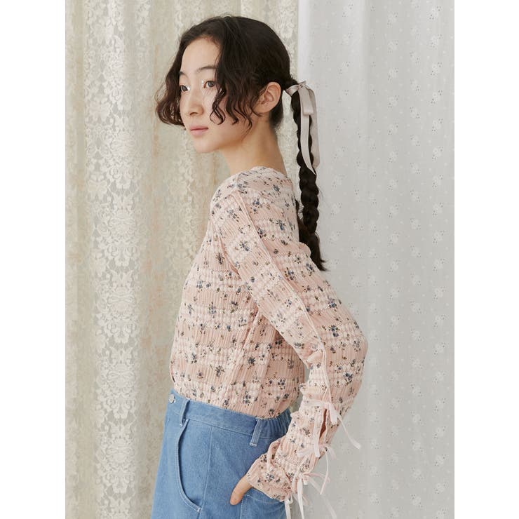 floral print レースtops | merry jenny | 詳細画像11 