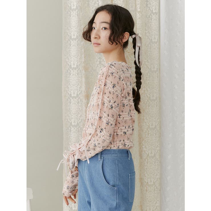 floral print レースtops | merry jenny | 詳細画像12 