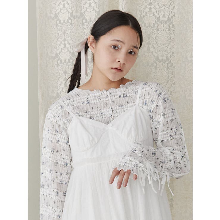 floral print レースtops | merry jenny | 詳細画像16 