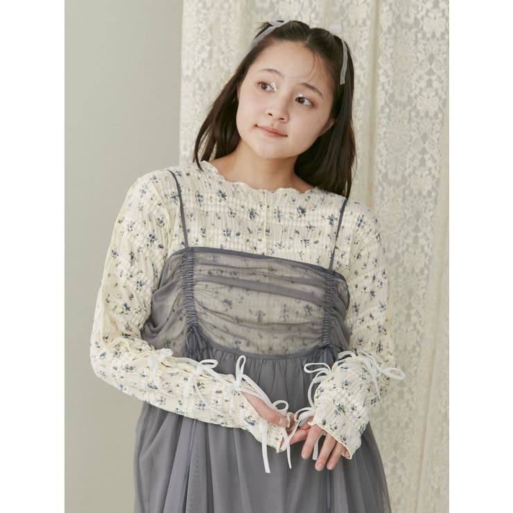 floral print レースtops | merry jenny | 詳細画像21 