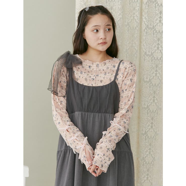 floral print レースtops | merry jenny | 詳細画像25 