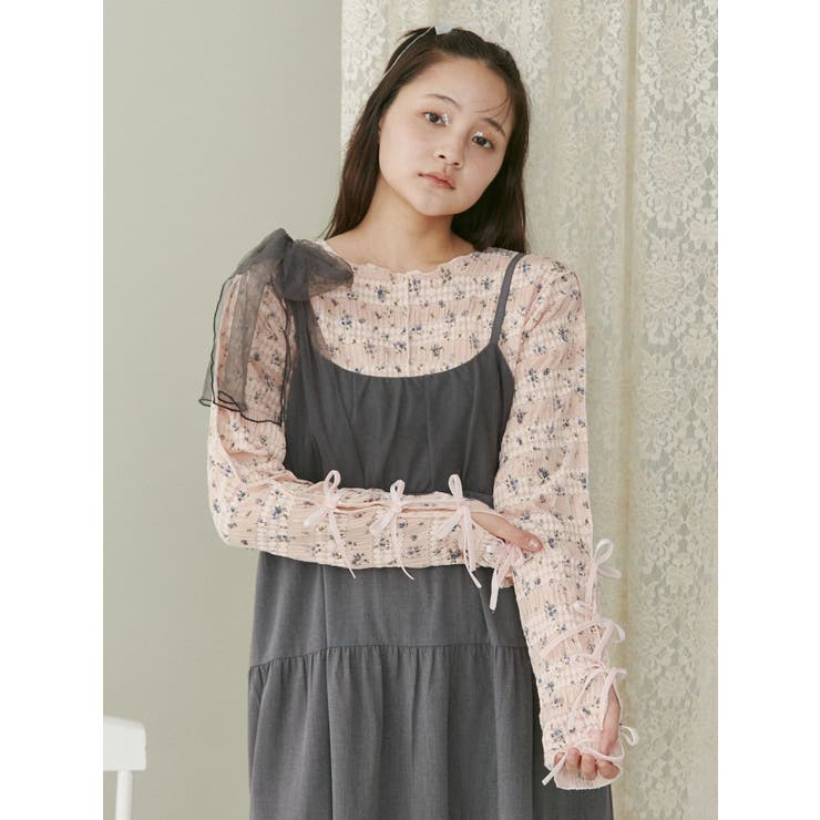 floral print レースtops | merry jenny | 詳細画像26 