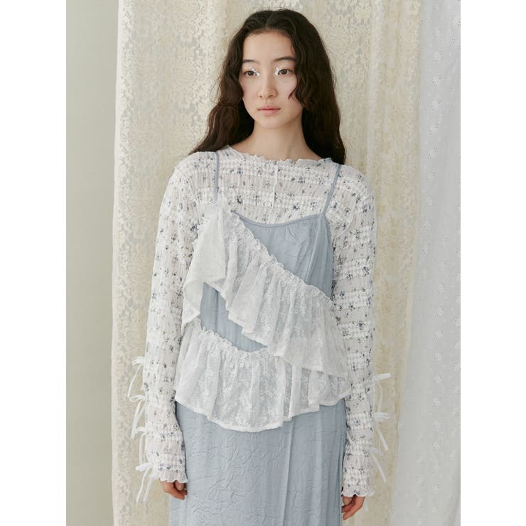 floral print レースtops | merry jenny | 詳細画像30 