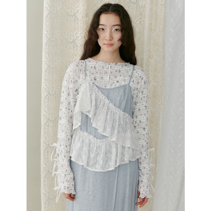 floral print レースtops | merry jenny | 詳細画像31 