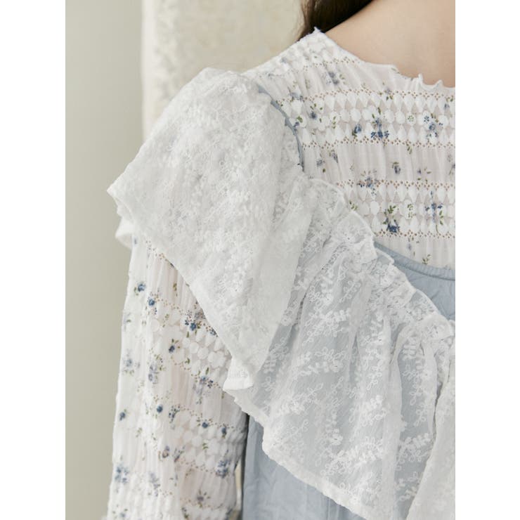 floral print レースtops | merry jenny | 詳細画像32 