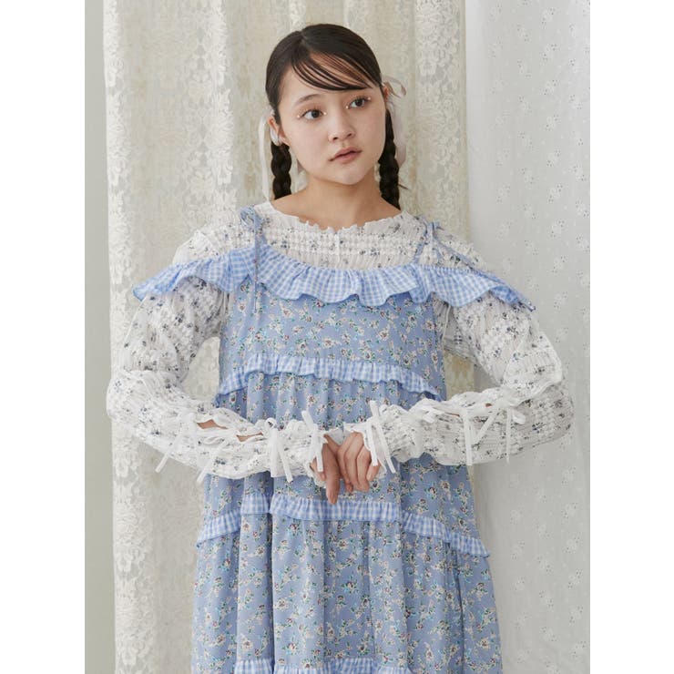 floral print レースtops | merry jenny | 詳細画像40 