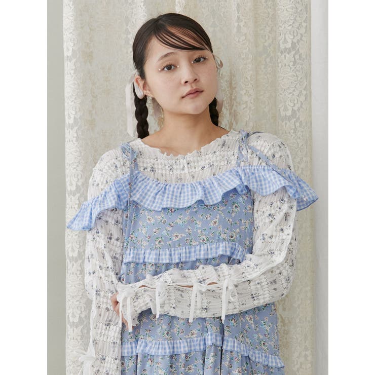 floral print レースtops | merry jenny | 詳細画像41 