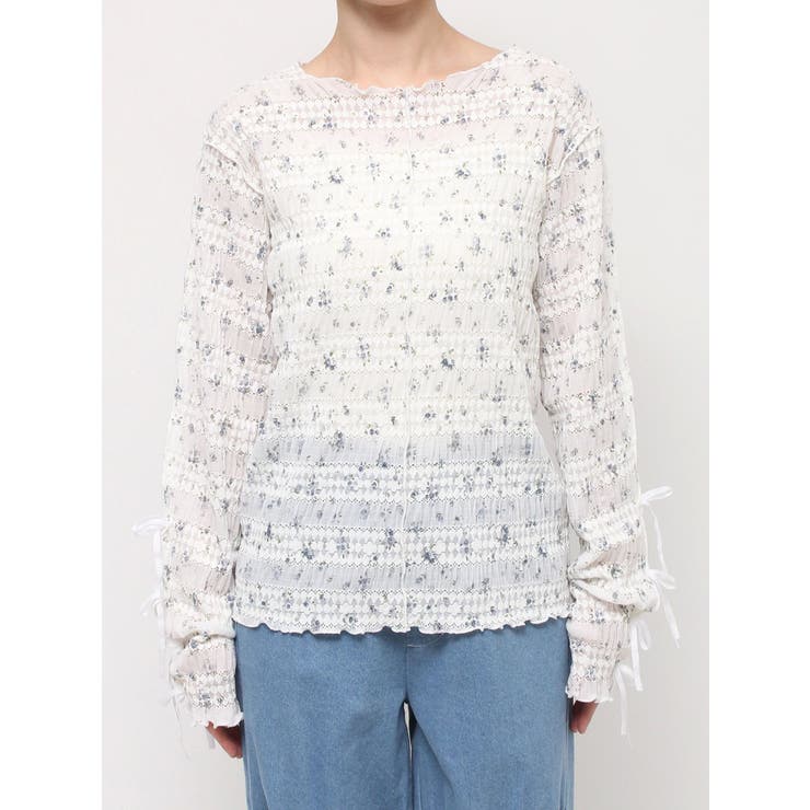 floral print レースtops | merry jenny | 詳細画像44 