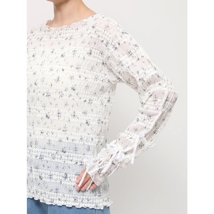 floral print レースtops | merry jenny | 詳細画像48 