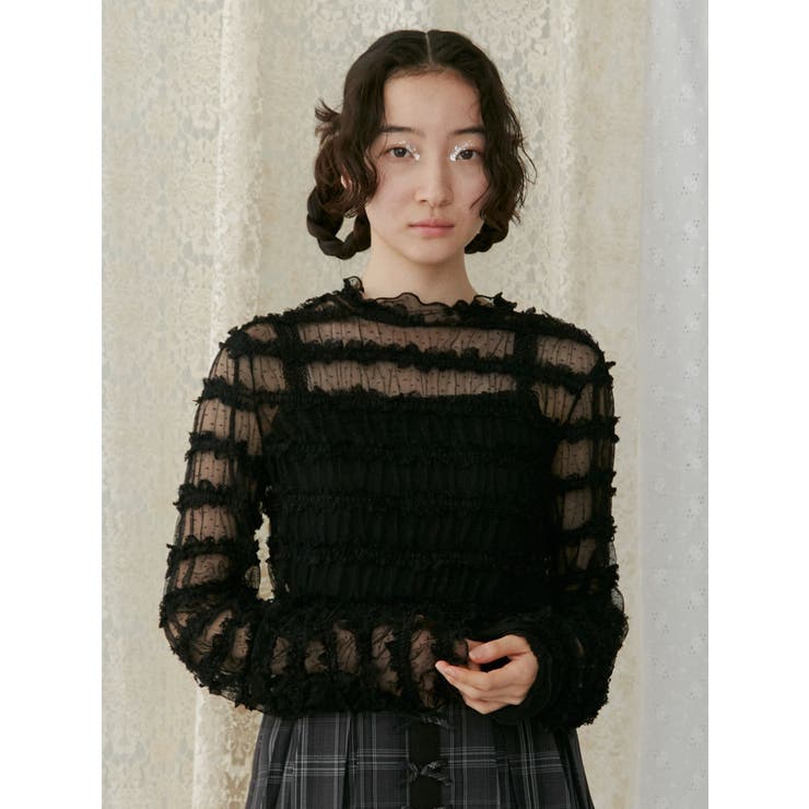 fluffy frill tops | merry jenny | 詳細画像7 