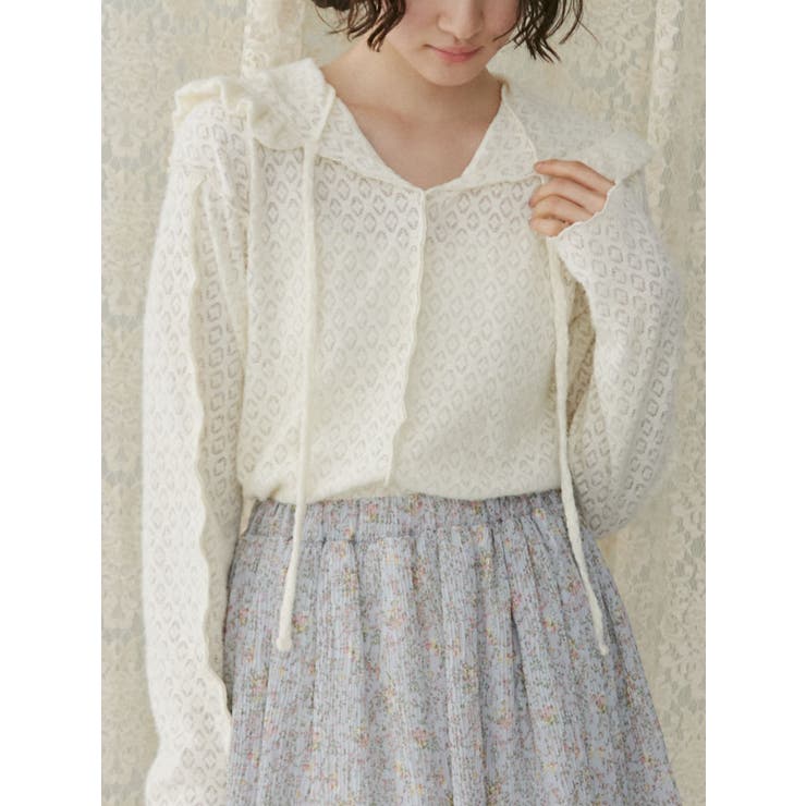 フードレースtops[品番：MKSW0058426]｜merry jenny（メリージェ
