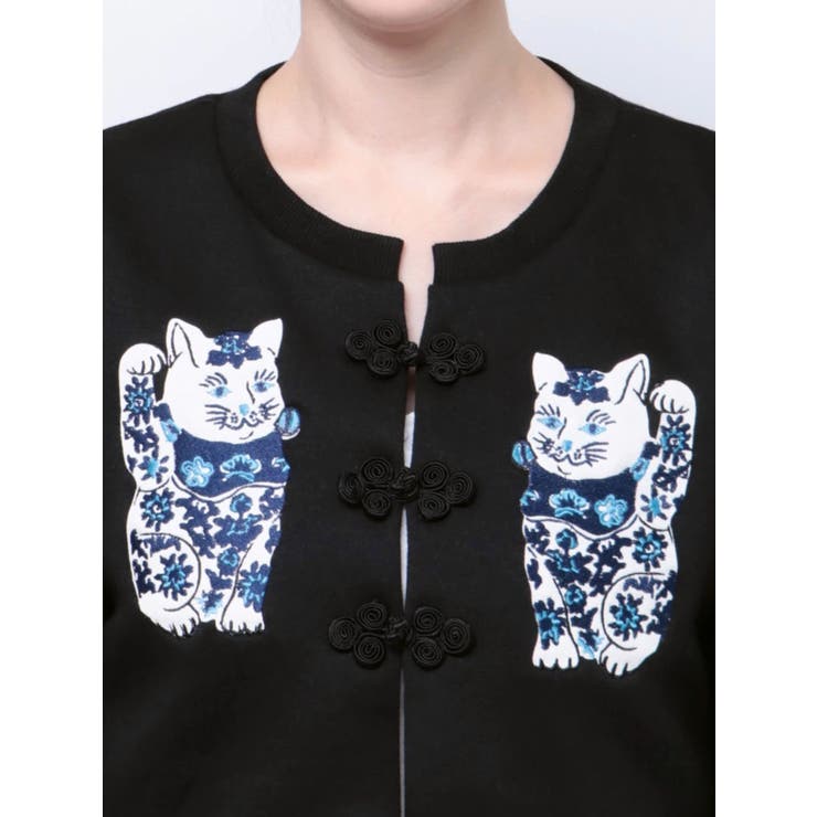 KEITA MARUYAMAコラボ】まねきねこチャイナカーディガン[品番