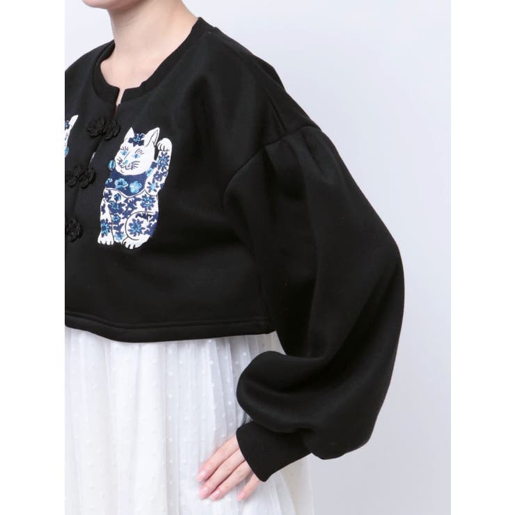 KEITA MARUYAMAコラボ】まねきねこチャイナカーディガン[品番