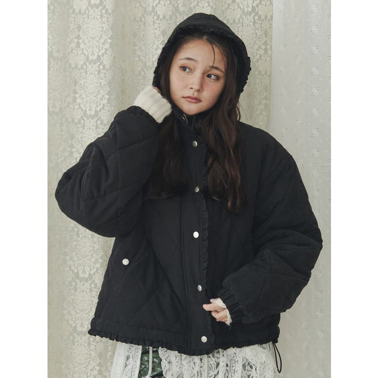 【美品】Merry Jenny フリルキルティングフードジャケット ME2350EW14176_35_l.jpg
