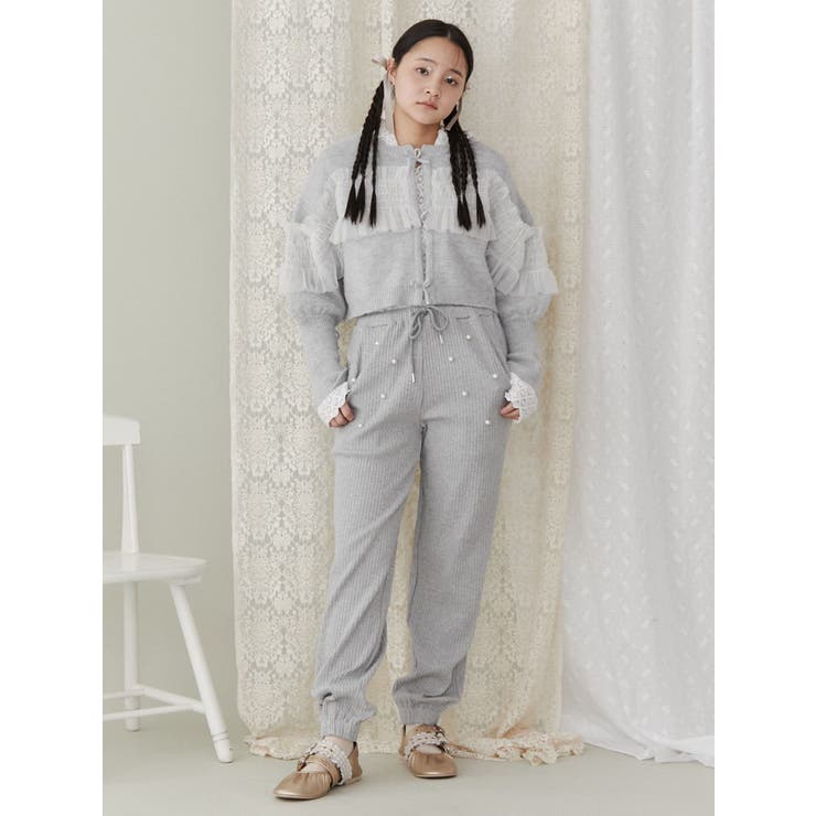 パールリブジョガーパンツ | merry jenny | 詳細画像10 