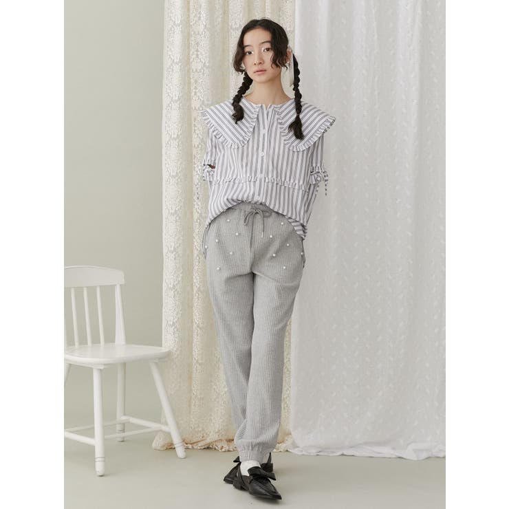 パールリブジョガーパンツ | merry jenny | 詳細画像17 