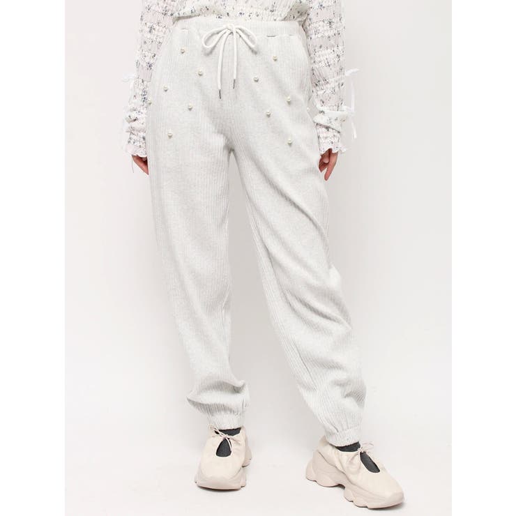 パールリブジョガーパンツ | merry jenny | 詳細画像2 