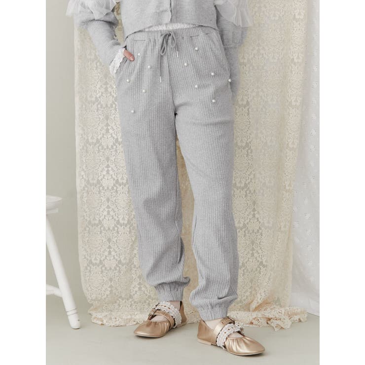 パールリブジョガーパンツ | merry jenny | 詳細画像8 