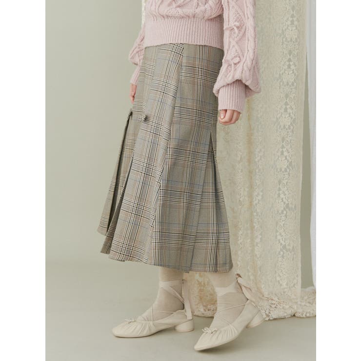 リボンプリーツミディスカート【セットアップ着用可能】 | merry jenny | 詳細画像22 