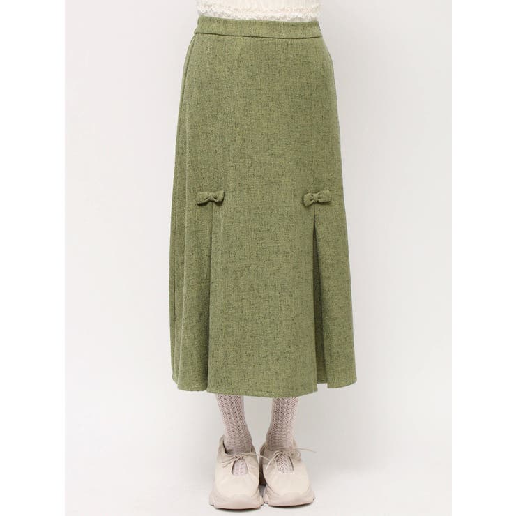 リボンプリーツミディスカート【セットアップ着用可能】 | merry jenny | 詳細画像28 