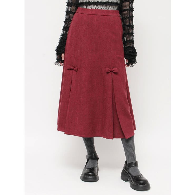 リボンプリーツミディスカート【セットアップ着用可能】 | merry jenny | 詳細画像38 