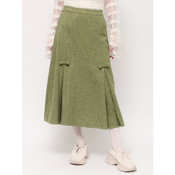 リボンプリーツミディスカート【セットアップ着用可能】 | merry jenny | 詳細画像39 