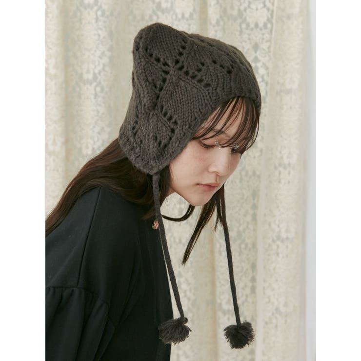 animalポンポンニットcap[品番：MKSW0058429]｜merry jenny