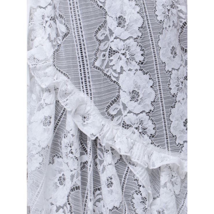 flowerレースエプロン[品番：MKSW0060217]｜merry jenny（メリージェ二