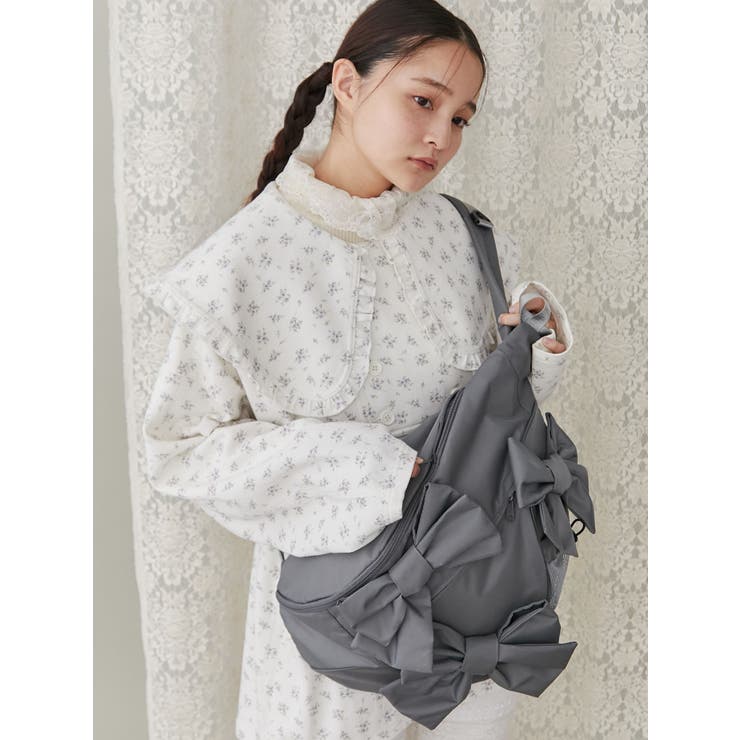 ribbonワンショルダーバッグ[品番：MKSW0061031]｜merry jenny