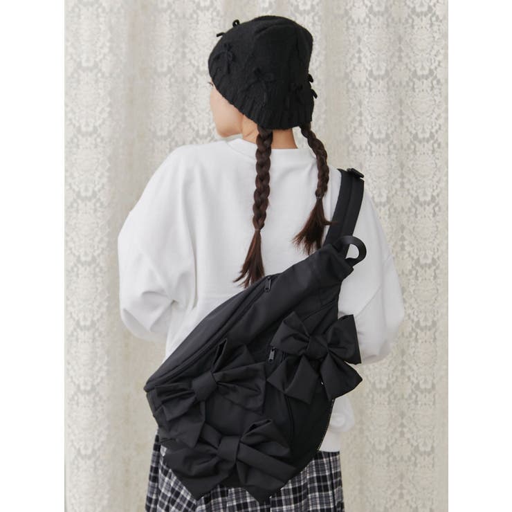 ribbonワンショルダーバッグ[品番：MKSW0061031]｜merry jenny