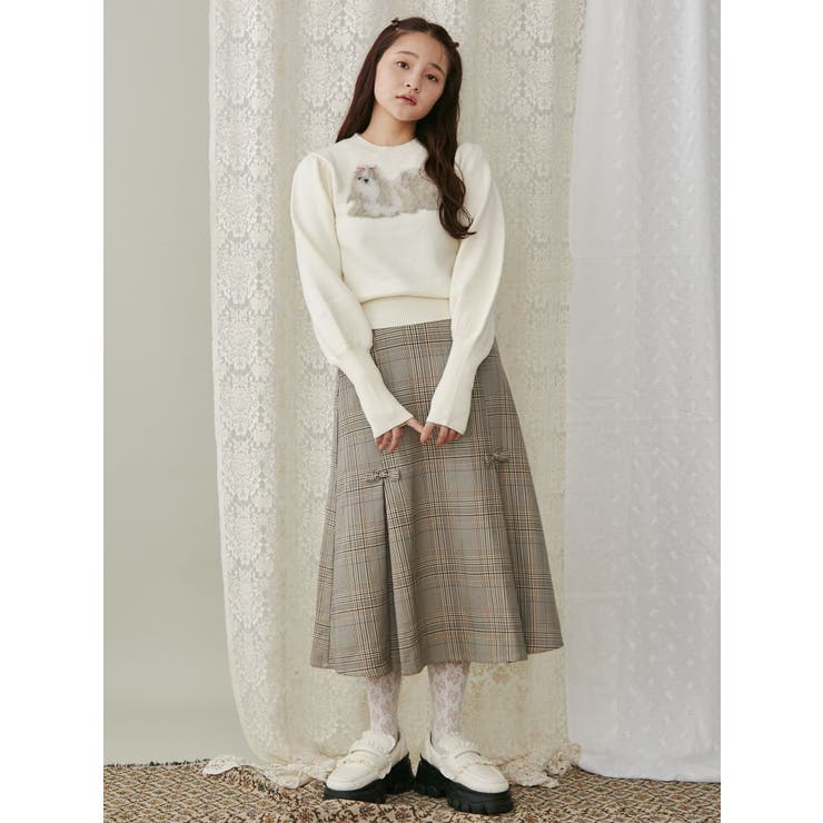 シーズージャカードニットtops[品番：MKSW0060219]｜merry jenny
