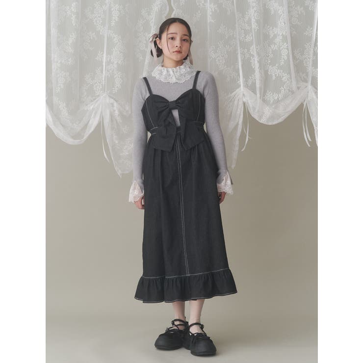 【即日発送】merry jennyレースカットフリルリブパンツ　新品 レースカットフリルリブパンツ（スウェットパンツ）｜merry