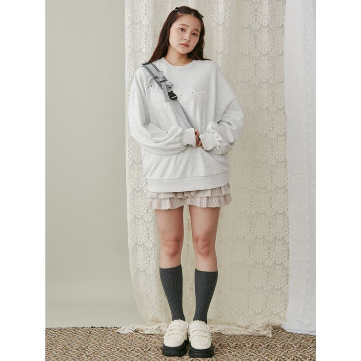 モコモコひつじスウェット[品番：MKSW0058313]｜merry jenny
