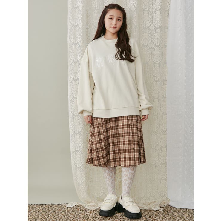 モコモコひつじスウェット[品番：MKSW0058313]｜merry jenny