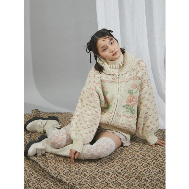 新品 merry jenny メリージェニー Rose カウチンニット
