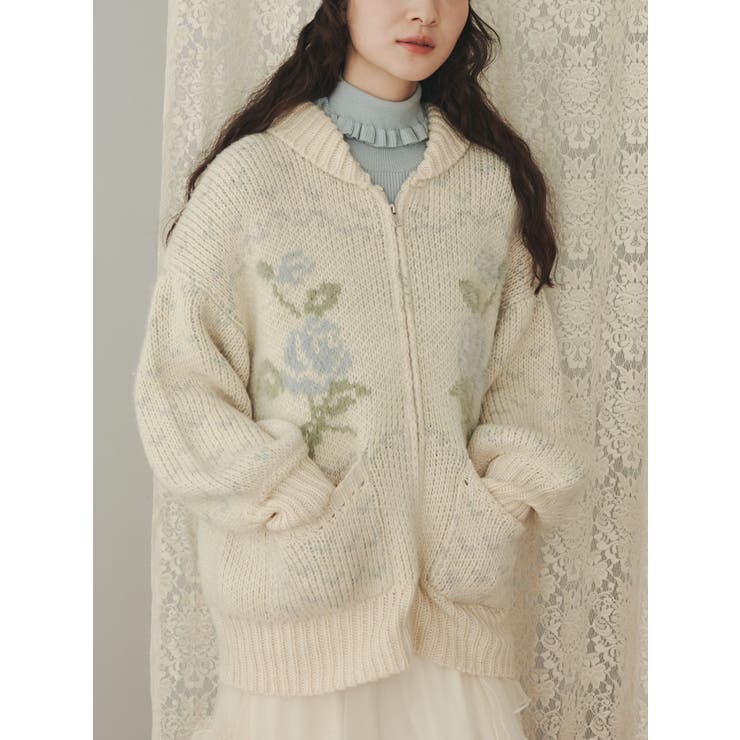 メリージェニー　roseカウチンニット roseカウチンニット[品番：MKSW0060139]｜merry jenny