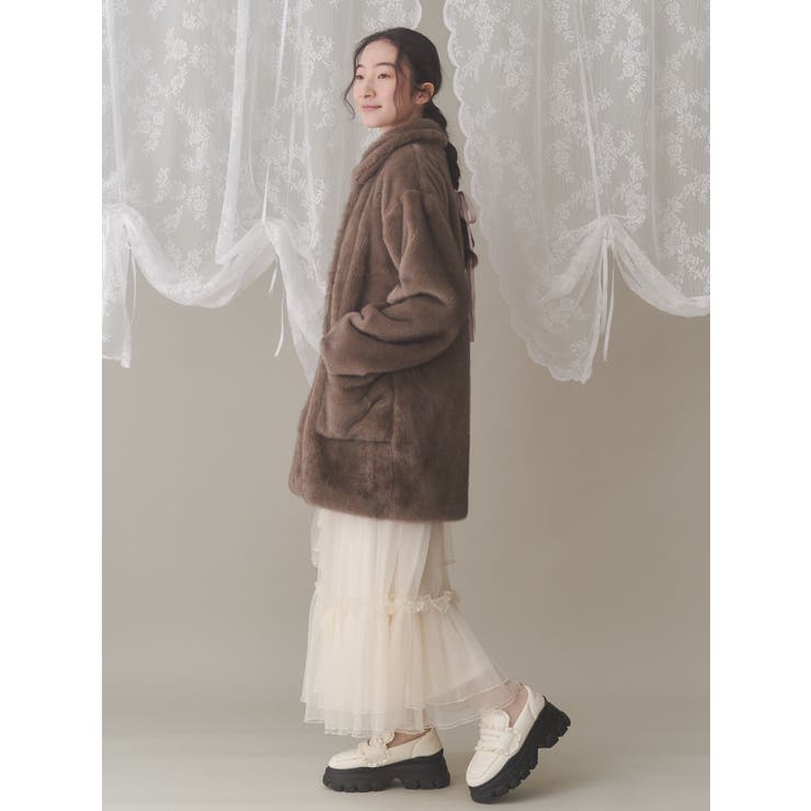 美品♡メリージェニー♡ファーもこもこコート♡ cuddlyフェイクファーコート[品番：MKSW0060555]｜merry jenny