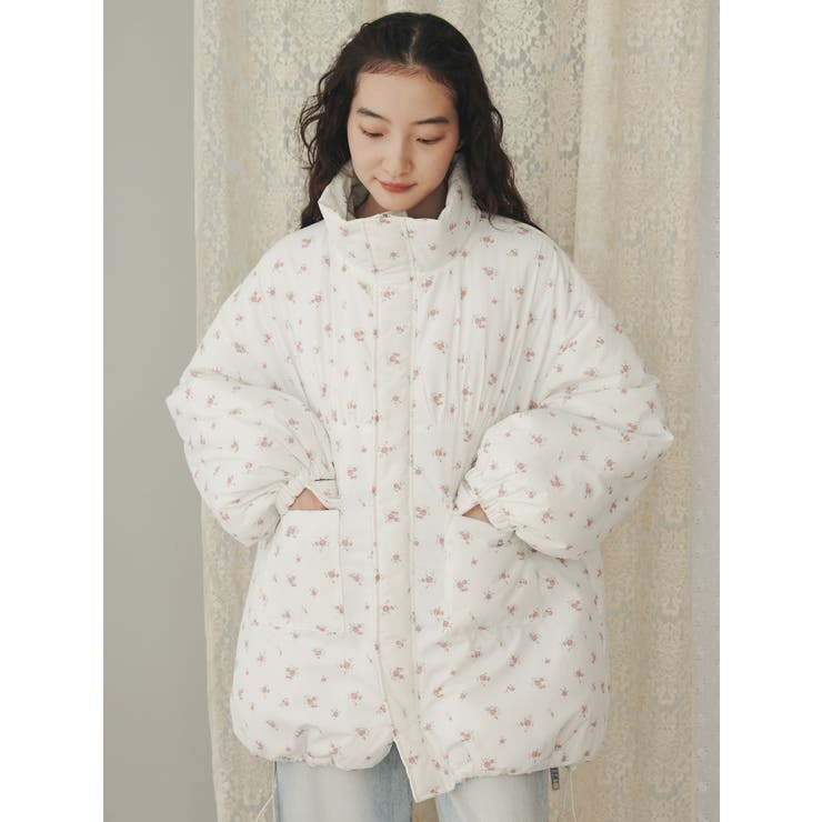 merry jenn flowerパファーコート flowerパファーコート[品番：MKSW0060141]｜merry jenny