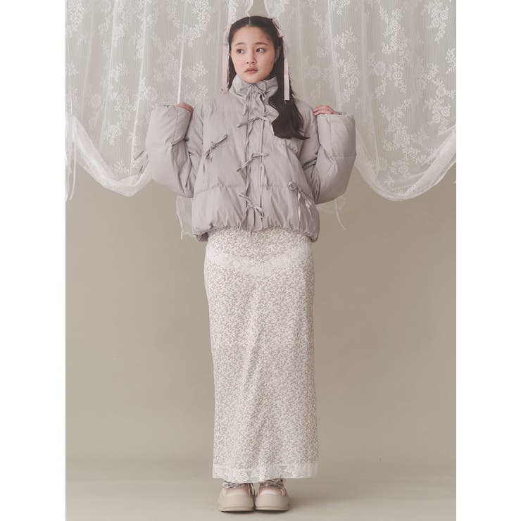 merry jenny（メリージェニー）の「ribbon paddedジャケット