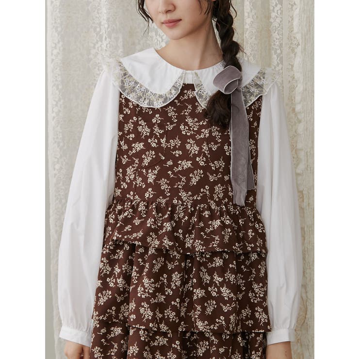 twinkleレースフリルカラーブラウス[品番：MKSW0060145]｜merry  jenny（メリージェ二ー）のレディースファッション通販｜SHOPLIST（ショップリスト）