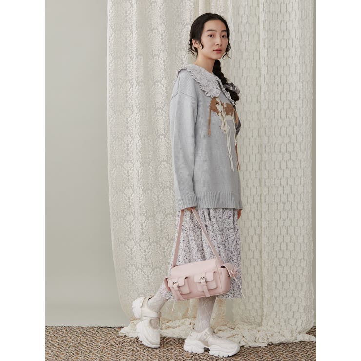 vintage like dogニット[品番：MKSW0060148]｜merry jenny